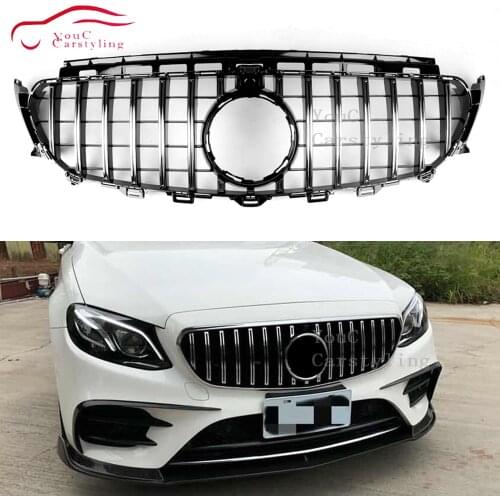 Front Grille Suitable for Mercedes W117 A W176 W177 C class W204 W205 E W207 W212 W213 GLC X253 GT Style Grille GTR Car Styling