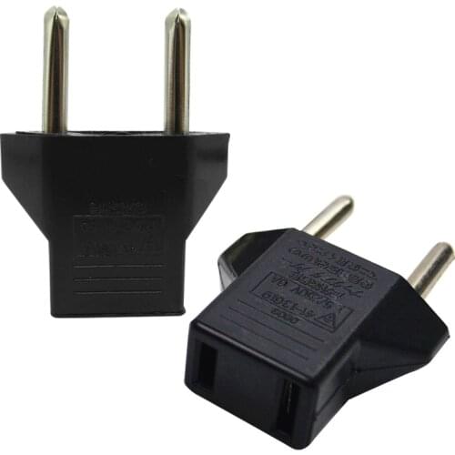 Plug Adapter EU to USA Socket Traveler Home Use Portable Converter Power Socket Charger Outlet Light Weight Plug Power Supplies