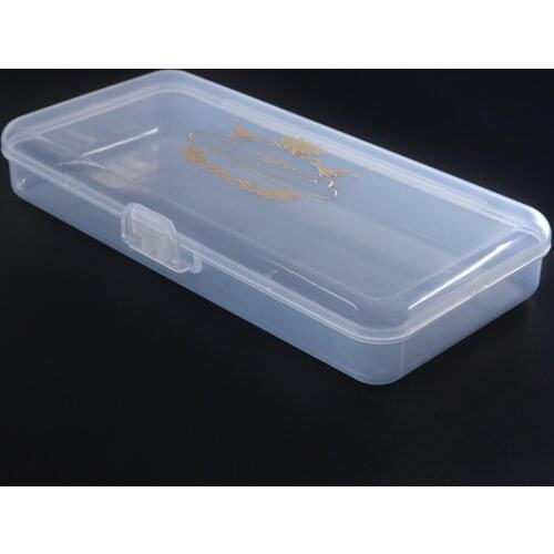 1Pc Clear Empty Nail Art Storage Box Drill Bit Holder Organizer Manicure Makeup Tool Container Nail Accessory Display Case SA878