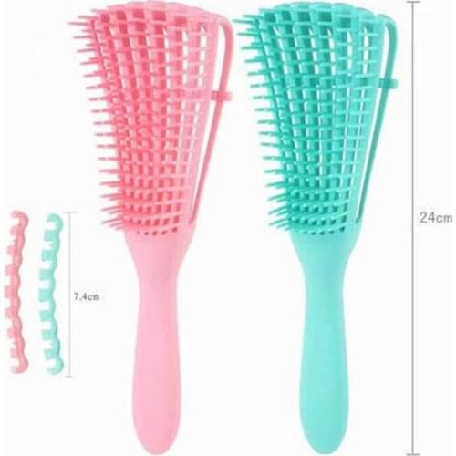 4 Color Scalp Massager Comb hairbrush hair detangler brush Anti-tie Knot Detangling hair brush Barber Hairdressing Styling Tools
