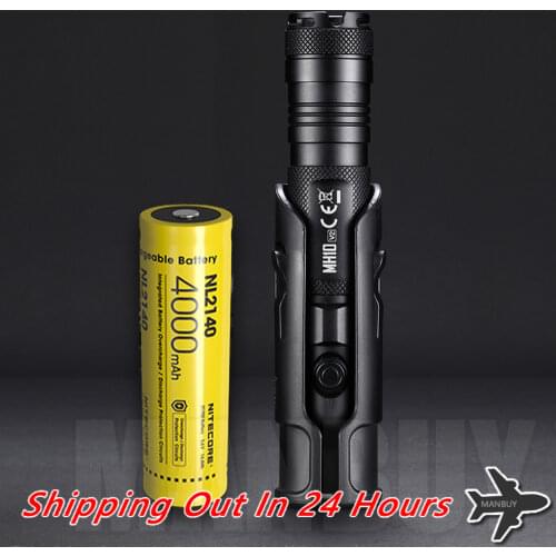 2020 NITECORE MH10V2 1200LM CREE XP-L2 V6 LED EDC Flashlight Included 21700 Battery USB-C Rechargeable 18650 Torch Free Shipping