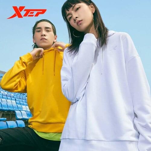 Xtep Men And Women Couple Free Shipping Hooded Sweater New Autumn Loose Trend Coat Sports Mens Womens Hoodie 881327059288