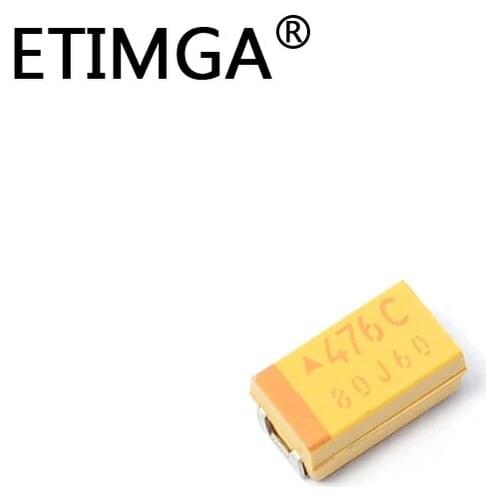 C Tantalum Capacitor 47UF 16V 476K C6032 1812