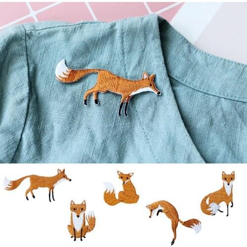 1PC High Quality Iron On Patches Cute Animal DIY Applique Embroidered Embroidery Patch Sew On Bags Patch for Jeans Clothes