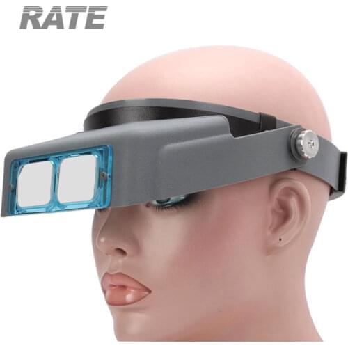 1.5X,2.0X,2.5X,3.5X Multi Power Optivisor Watch Repair Eye Magnifying Glass Head Wearing Precision Headband Helmet Magnifier