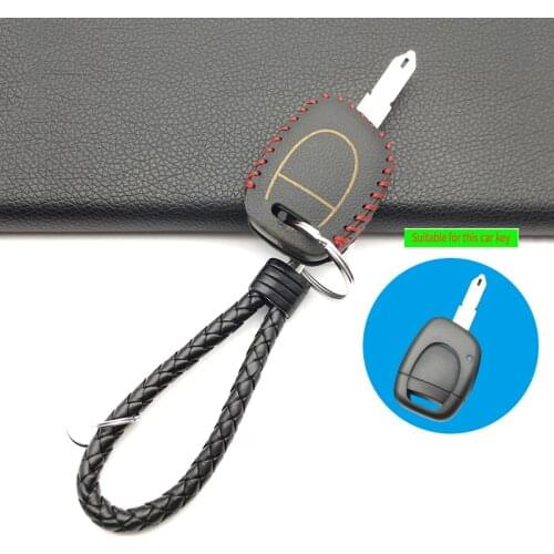 1 PC new replacement soft 100% genuine leather case holder for Renault Clio Kangoo Master 1 button remote key cover