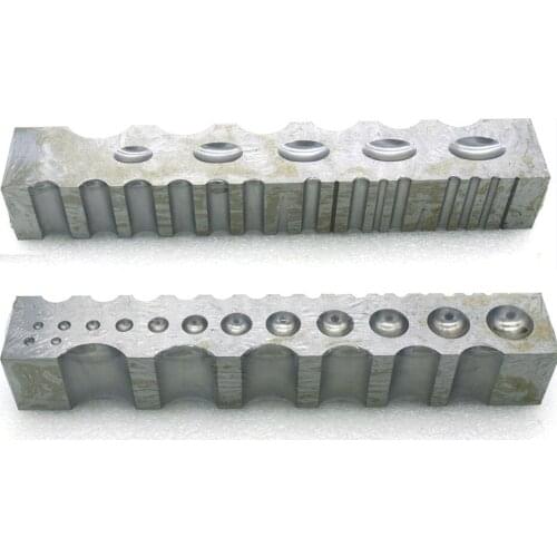 1PCS Steel Dapping Block Jewelry Forming Jewelers Metalsmith Silversmith Doming Tool 210x32x30MM