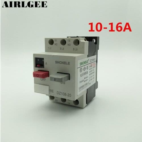 10-16A 1NO 1NC Moulded Case Motor Protection Circuit Breaker