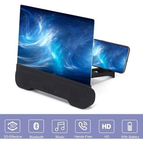14inch Universal Enlarger Desktop Videos HD With Bluetooth Speaker Foldable Phone Screen Amplifier Anti Blue Light Gift Magnify