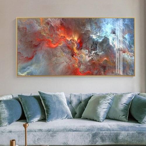 Abstract Fancy Color Texture Creativity Design Wall Art Canvas Paintings Poster and Print Pictures for Living Room Home Decor