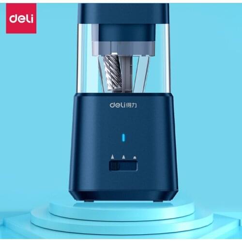 DELI Automatic Electric Pencil Sharpener Electric Auto Pencil Sharpeners Stationery Home Office School Supplies