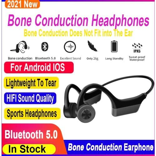 Bone Conduction Headphones For iphone Xiaomi Huawei Wireless Earphone Bluetooth 5.0 Sports Waterproof Headsets For Android IOS