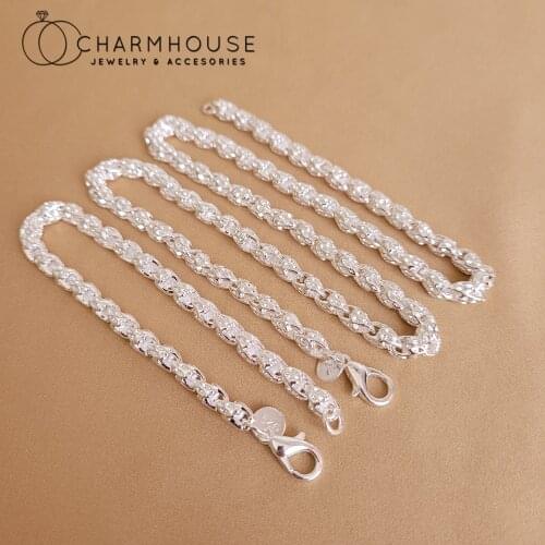 Pure Silver 925 Jewelry Sets For Man 6mm Dragon Chain Necklace Bracelet 2 pcs Set Trendy Jewellery 2021 Accesories Party Gifts