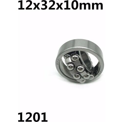1pcs 1201 12x32x10 mm Double Row Self-aligning ball bearing High quality