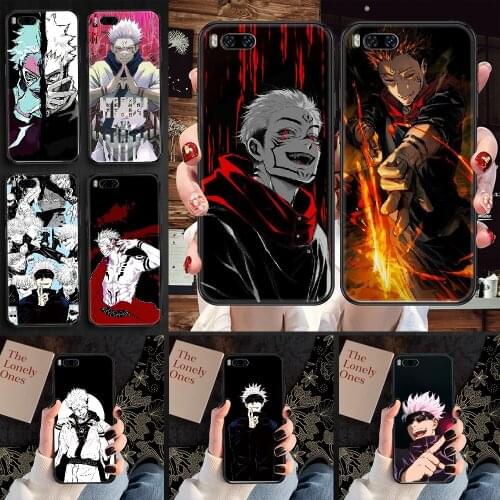 Jujutsu kaisen Gojou satoru Phone case For Xiaomi Mi Max Note 3 A2 A3 8 9 9T 10 Lite Pro Ultra black 3D shell painting cover tpu