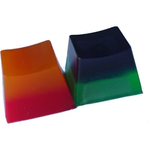 Handmade Customized OEM R4 Profile Resin Keycap Keyboard RGB Two-color infection