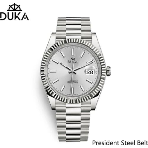 2021 New DUKA Wrist Watch Stainless Steel Automatic Calendar Mens Mechanical Watches Japan NH35A Movement Waterproof Men Watch