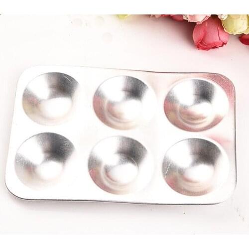 6 Hole Palette Art Alternatives Paint Tray Artist Watercolor Plastic Palette Supply White Watercolor Palette Pigment Tray