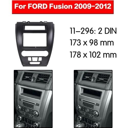 2 Din Radio Fascia for FORD Fusion 2009-2012 Radio DVD Stereo CD Panel Dash Mount 11-296