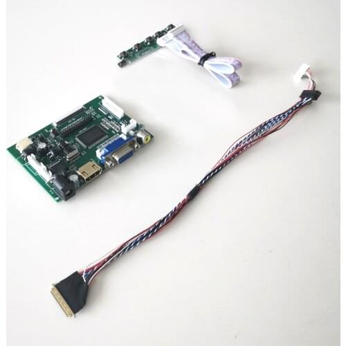 Fit CLAA133WA01/HB133WX1 13.3" 40Pins laptops screen WLED LVDS 1366*768 VGA 2AV LCD display controller board DIY kit