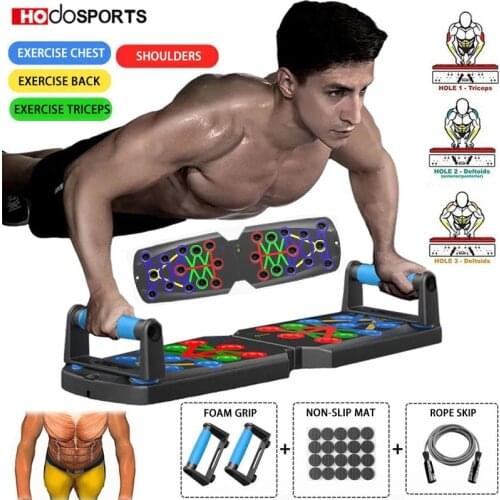 Folding Push-up Board Home Gym Exercise Table Portable Fitness Equipment Abdominal Enhancement Support Muscle Exercise Equipment