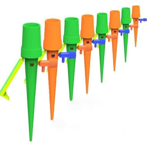 Indoor Plant Potted DIY Automatic Watering Devices Adjustable Water Flow Dripper With Switch, Garden Watering Irrigation Spike