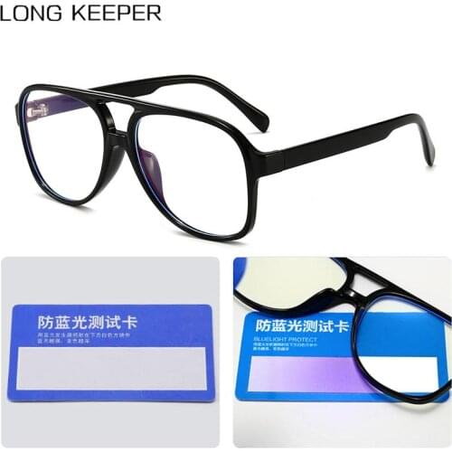 Vintage Pilot Anti Blue Light Blocking Glasses Men Women Gaming Goggles Eyewear Transparent Computer Eyeglasses Gafas Lunettes