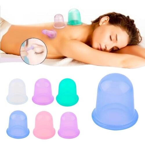 Health care Anti Cellulite Massager Vacuum Cans Silicone Cupping Cups Family Full Body Massage Back Massage Suction Helper
