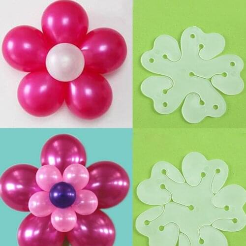 15pcs/lot Balloon Seal Clip That Combine 5 Balloons to Flower Shape Multi Balloon Sticks Balloon Accessory