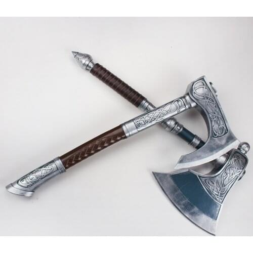 1:1 Assassin Creed Weapons Resin Axe Props Sculpture model HOME WALL DECOR ArtStatue KEYCHAIN Genshin Impact ANIME KNIFE TOY FOR