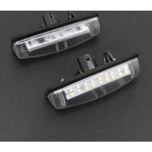2PCS LED License Plate Lights lighting Rear Bumper LED License Plate Lights for LEXUS Is200 Is300 Ls430 Auto Number Plate Lamp