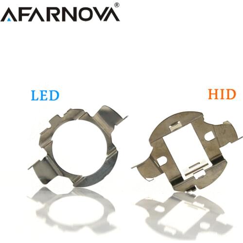 2x H7 LED Car Headlight Bulb Base Holder Adapter Socket H7 HID Headlight Xenon Bulb Holder Retainer Headlamp Socket Metal