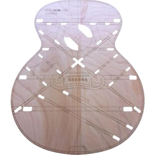 43 Inch SJ200 Jumbo Acoustic Guitar Body Template Layout Folk Guitar Building Template Tools DIY, 530x430mm