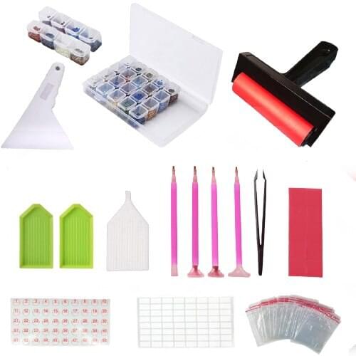 5D Diamond Painting Tools and Accessories Kits Diamond Embroidery Sets for Full Drill & Partial Drill 5D Diamond Art Kit