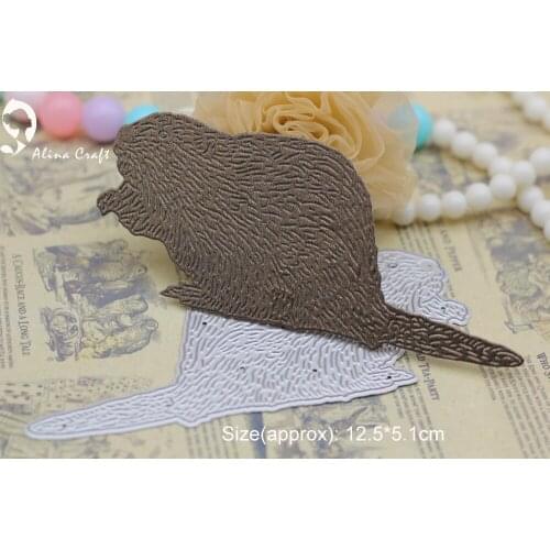 AlinaCraft METAL CUTTING DIES cut mouse BEAVER art cutter Scrapbooking PAPER CRAFTER album card punch embossing stencils