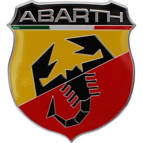 Car Accessories Auto Metal Car Sticker for Abarth 124 131 500 595 695 1000 204A Fiat Punto Alfa Berlinetta Zerocento Badge Decal