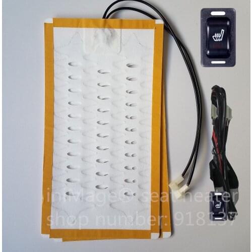 Free Shipping Authentic as picture 1 seat install car seat heater rectangle universal alloy wire pad seat heating,heated seat