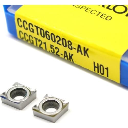 CCGT060208 AK H01 CCGT21.52 Aluminum cutter blade CCGT 060208 Insert Cutting Lathe Tool turning tool CNC Tools AL+TIN Alloy wood