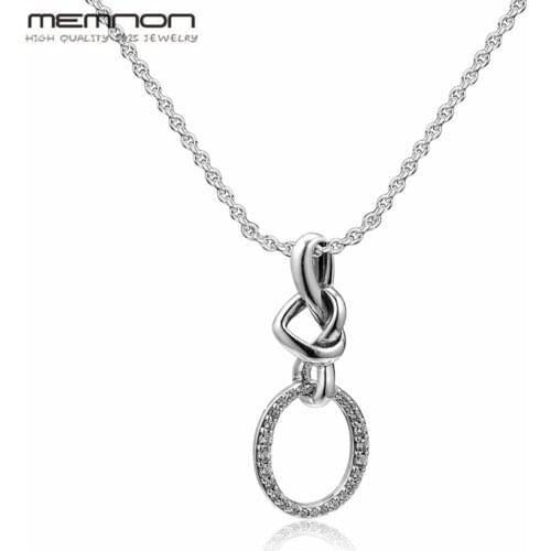 Mothers Day Silver necklace 925 Sterling Silver Knotted Heart necklaces for Women Sterling-Silver-Jewelry chain jewelry