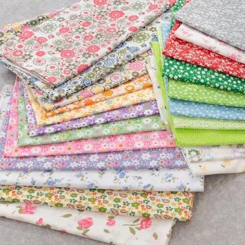 Floral Sewing Fabric Thin Section Plain Cotton 50*150cm