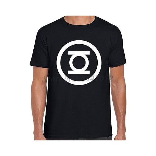 GREEN LANTERN LOGO PRINTED MENS T SHIRT COMICS MAGIC RING NEW YORK SUPER HERO