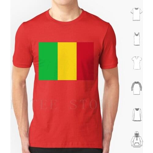 Mali Flag T Shirt Men Cotton 6xl Mali Africa Green Yellow Red Flag Country World Fashion Men Womens Trends Tendencies Hipster