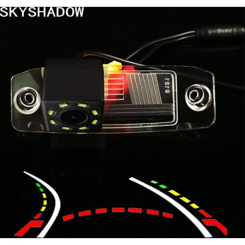 HD Wireless Car CCD Rear Camera Fisheye 8 12 led dynamic Night Vision bracket parking for Hyundai Elantra Terracan Tucson Accent
