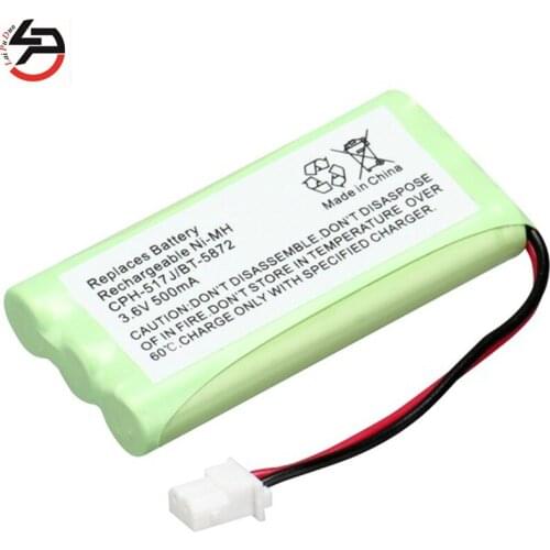 Laipuduo High Quality New arrival Cordless Phone Rechargeable Battery 3.6 V 500 mAh for Vtech CPH-517J BT-5872