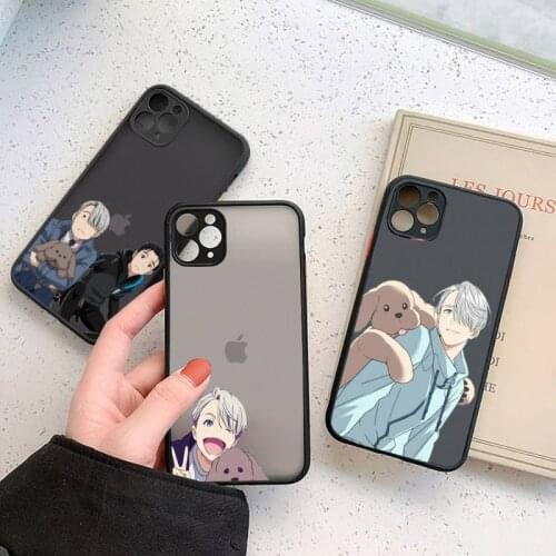 Yuri on ice anime cute luxury Phone Cases shell matte transparent For iphone 7 8 11 12 plus mini x xs xr pro max cover