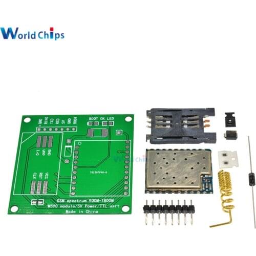 M590E GSM GPRS Module 900m-1800m SMS Message Diy kits M590 Standard AT Instruction Set CPU MCU Test 5V 50mm*50mm DIY