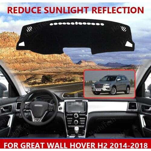 For Great Wall Hover H2 2014-2018 Dashmats Car-styling Accessories Dashboard Cover Pad Carpet sunshade