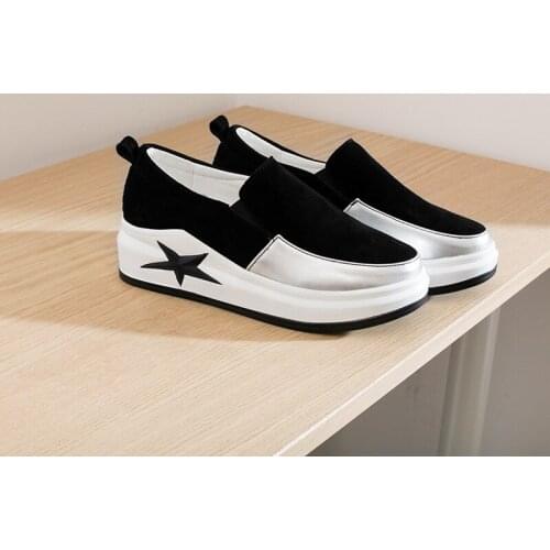 Spring institute of new leather shoes comfortable wind thick bottom size code 31 18313-45 shoes