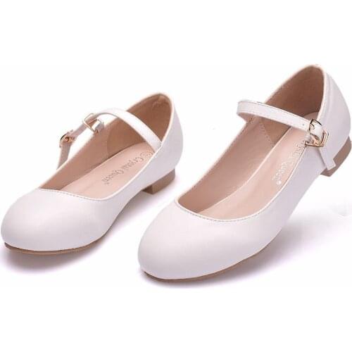 2020 New Kids Shoes New Spring and Autunm for Baby Girls Flats Children Shoes white Princess Female Students Shoes