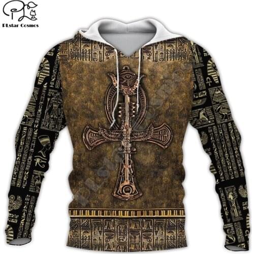 PLstar Cosmos NewFashion God Horus Egyptian Pharaoh Anubis Ancient Egypt Tattoo 3DPrint Men/Women Harajuku Jacket Zip Hoodies 15